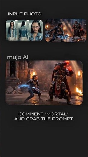 How to make an AI Mortal Kombat fight scene — full prompt breakdown #Shorts