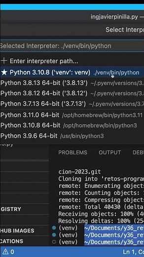 CREATE A VIRTUAL ENVIRONMENT WITH #python