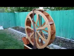 Dads Homemade Waterwheel