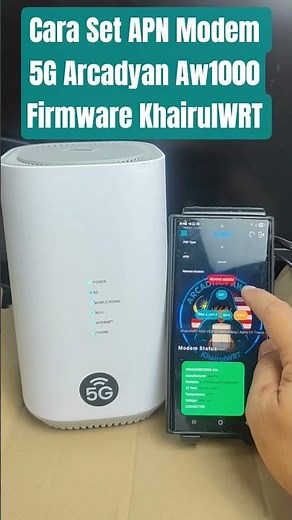 Cara Set APN Modem 5G Arcadyan Aw1000 Firmware KhairulWRT