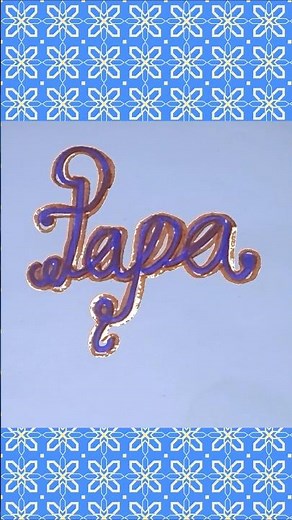 Writing "Papa" in Cursive Writing | #shorts #calligraphy