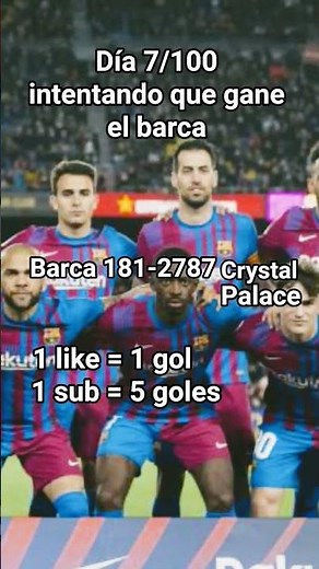 Día 7/100 intentando que gane el barca #trending #humor #barcelona