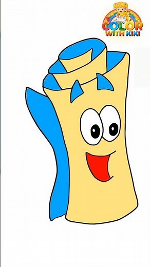 Learn to Draw Dora-Bag - Drawing and Coloring Tutorial for Kids