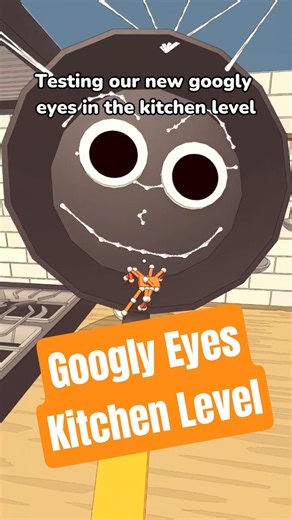 Testing the Googly Eyes in the Kitchen Level #spider #game #gaming #indiegame #gamedev