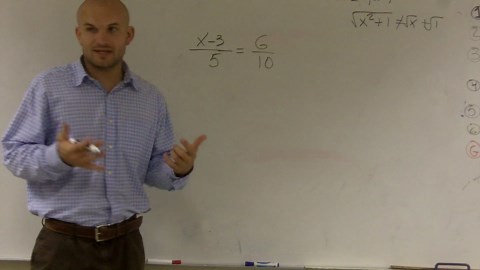 Solving a proportion using two-step method