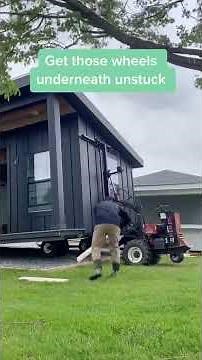 Shed Hauler is using a MULE to move a huge shed onto a display pad!