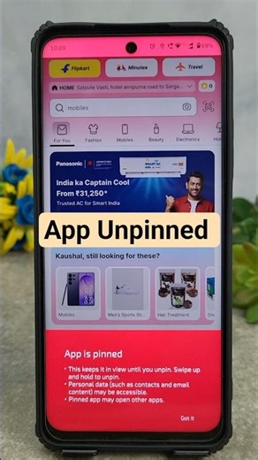 how to unpin apps on android motorola #techtutorial