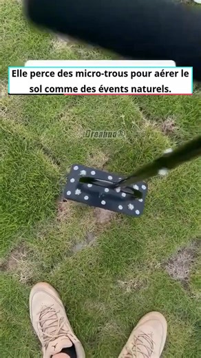 🌱 Votre pelouse devient-elle de plus en plus clairsemée, jaunie et inégale ? Beaucoup de gens se concentrent uniquement sur l'arrosage et la fertilisation, mais négligent l'étape la plus cruciale : l'aération des racines.⚙ Cet aérateur de pelouse robuste enfonce 15 pointes en fer renforcé profondément dans le sol, permettant à l'air, à l'humidité et aux nutriments d'atteindre les racines de l'herbe. Il aide votre pelouse à « respirer » à nouveau, la rendant plus verte et plus dense plus rapidem