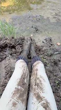 mud fun with riding gear in swamp #mud #mudpit #Mudfun #swamp