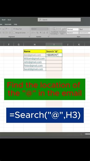 Excel Search Function in 20 Seconds