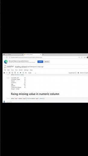 fixing missing value in numeric column #pandastutorial #python3 #dataanalysis #dataanalytics