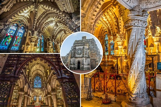 Stunning photos show rare look inside 580-year-old church that inspired ‘The Da Vinci Code’