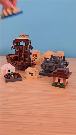 Building Every Minecraft Structure With Lego - Day 4 #minecraft