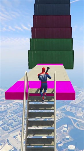 GTA 5 HULK VS SPIDERMAN RAGDOLL COMPLICATION #12 #shorts #GTAV #gta5 #gta #superherorun #gtav