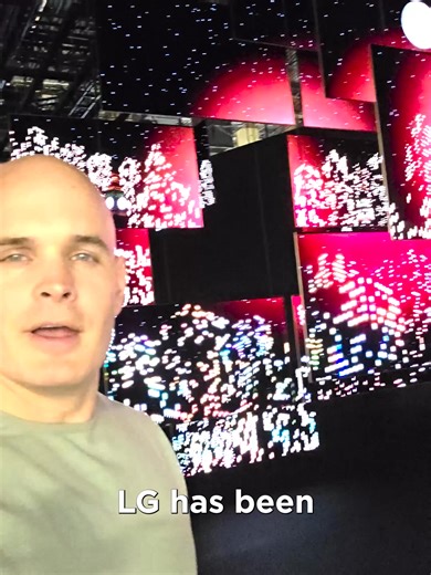 @zacksjerryrig just stepped into LG’s “In tune” Monument—the starting point of LG’s CES 2026 journey. Built from 38 LG OLED evo AI W6 TVs, this floating installation shows what “Innovation in tune with you” really means—where light, sound, and motion flow as one, and technology blends naturally into space and life. ⚡✨ This is Affectionate Intelligence, brought to life. #LGCES2026 #LifesGood #InnovationInTuneWithYou #CES2026