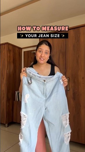 How to measure💁‍♀️ #shortsfeed #howto #jeans #fashionhacks
