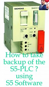 How To Take Backup Of The Siemens S5 100U CPU103 PLC Using Step 5 Software #rashidkhandieselgenerator #electrical #PLC #siemenss5 #plcprogramming #plctraining | Rashid Khan