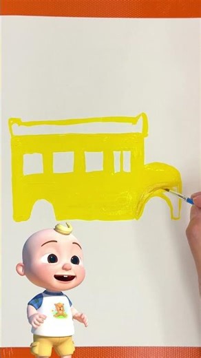 Peins un bus avec nous ! #chansonspourbébés #cocomelon #activité #bus #peinture