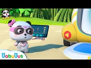 Super Panda's Magical Computer | Super Panda Rescue Team | BabyBus Cartoon