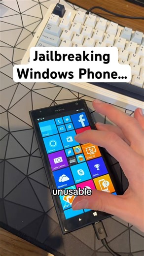 Trying to Jailbreak Windows Phone… #windows #nokia #techtok