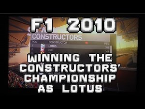 F1 2010 Career: Constructors' Championship Victory (PS3)