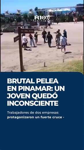Radio 10 on Instagram: "💥 PELEA EN UNA PLAYA DE PINAMAR 👉 Un joven quedó inconsciente y fue trasladado al hospital luego de recibir una fuerte golpiza de un grupo de hombres. #SiempreNoticiasR10"