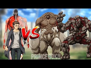 Eren Colossal Titan vs All Abnormal, Beast & Armored Titans | Ymir’s Nine Titans Full Battle 💥|#eren