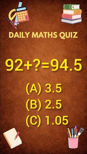Mixed Math Quiz| Daily Math Challenge