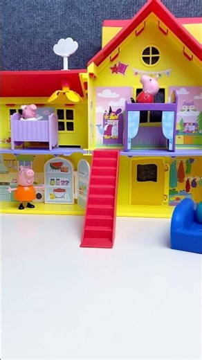 Satisfying with Unboxing & Review Peppa Pig Big Family House Toys ASMR #peppapig #toys #shorts
