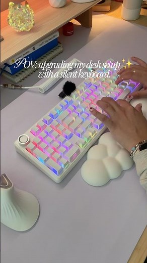 Aula F99 Pro Keyboard ✨ Silent Leobog Feather Switches + RGB Cozy Setup