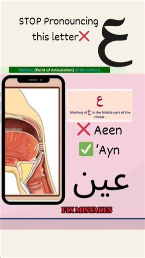 Stop Mispronouncing ‘Ayn (ع)! | Easy Tajweed for Beginners | Fix It in 30 Seconds