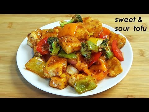 Sweet and sour Tofu recipe | Chilly Tofu recipe | Tofu With Stir Fry vegetable | Tofu recipe