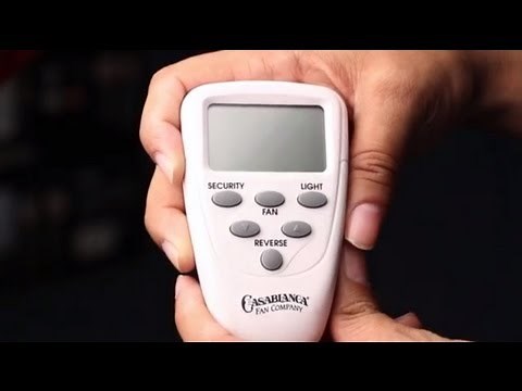 How to Use a Casablanca Ceiling Fan Remote
