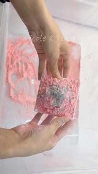 Pink and soft chalk #block 🥰The pink color is beautiful and very cute.It crumbles easily. #asmr