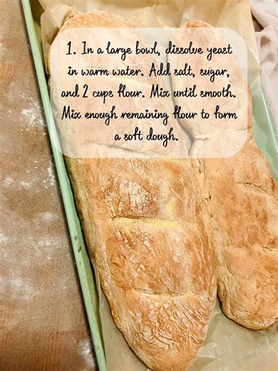 French Bread. Make 2 loaves of fresh from the oven bread. #frenchbread
