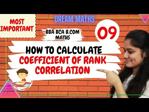 How to calculate correlation using rank method|Correlation|Business statistics|BBA|BCOM