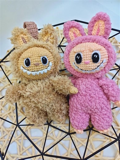 Labubu Amigurumi Crochet Pattern (PDF) – Smiling Bunny Plushie, Cute & Creepy Bunny Toy Tutorial Instant Download - Etsy