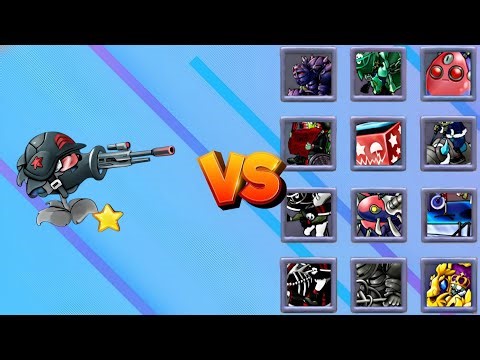 Starbound Death Sniper vs All Zombies Max Level | PvZ Fusion 3.5