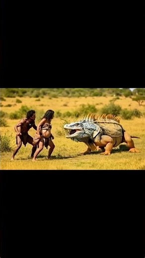 Giant Chameleon Attack 😱 | Prehistoric Battle With Humans