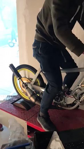 Building a Custom Motorized Bicycle in a Workshop