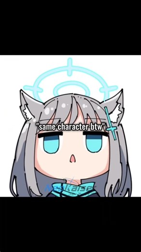 Same character btw✌️||#bluearchiveglobal#memes#anime#bluearchiveedit#shorts