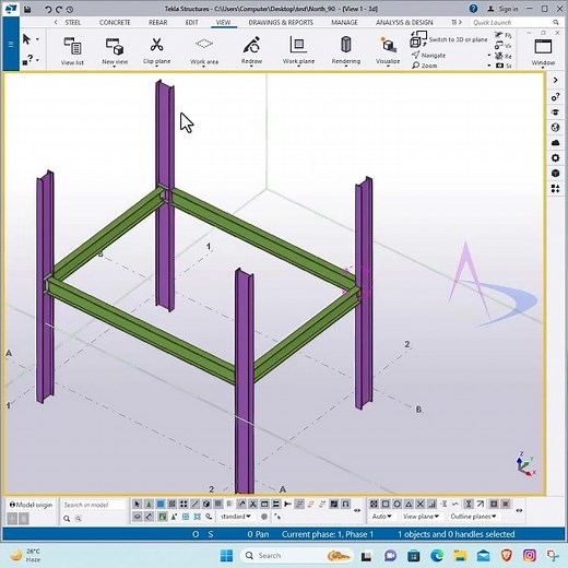 Create moment connection symbol in Tekla drawing #tekla #detailing #beginners #tutorials #trending
