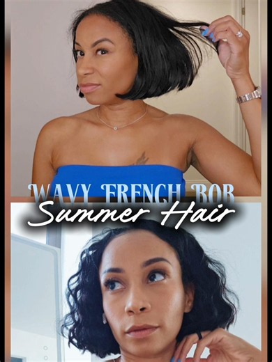 Trendy Wavy French Bob| Tymo Waver Tutorial 💇🏽‍♀️