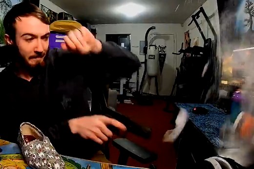 Twitch streamer accidentally shoots real gun at his computer