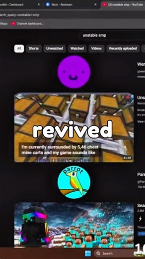 How The Unstable Smp Is Getting REVIVED? ❤️‍🩹 #unstablesmp #unstableuniverse #jynxzi #parrotx2