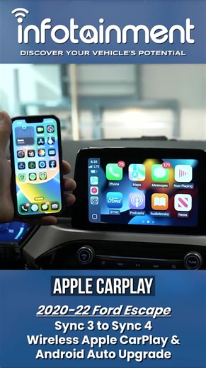 🔧 Now Available for 2020–22 Ford Escape Owners! Upgrade your ride with our OEM SYNC 4 Touchscreen System — featuring wireless Apple CarPlay, Android Auto, and the latest Ford tech. Simple, seamless, and 100% plug-n-play from https://zurl.co/nAuGP. Product Link: https://zurl.co/vNUXY #FordEscapeUpgrade #Sync4Upgrade #OEMUpgrade #AppleCarplay #AndroidAuto | Infotainment.com