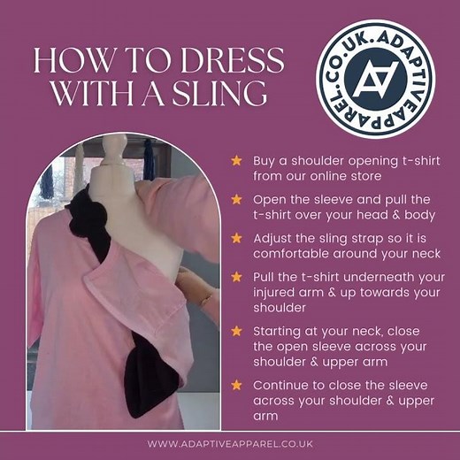 Adaptive Apparel: How to dress with a sling