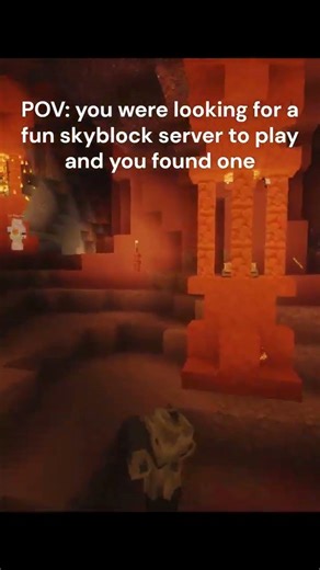 Skyblock server that hits different