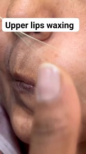 Upper lips waxing #threads #eyemakeup #reels #creator #facebook #eyebrowqueen #ytshortsधागा | Bahurani Beauty Parlor & Puja shingar store