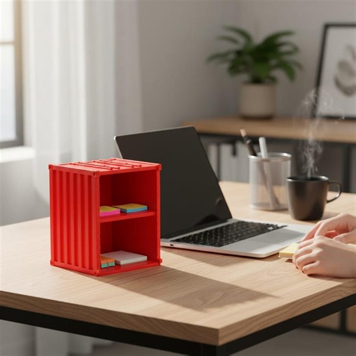 Red Shipping Container Desk Organizer, Handmade Industrial Pen Holder, Office Gift - Etsy